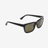 Electric Austin Gloss Black Sunglasses with grey polarized lenses made in Italy