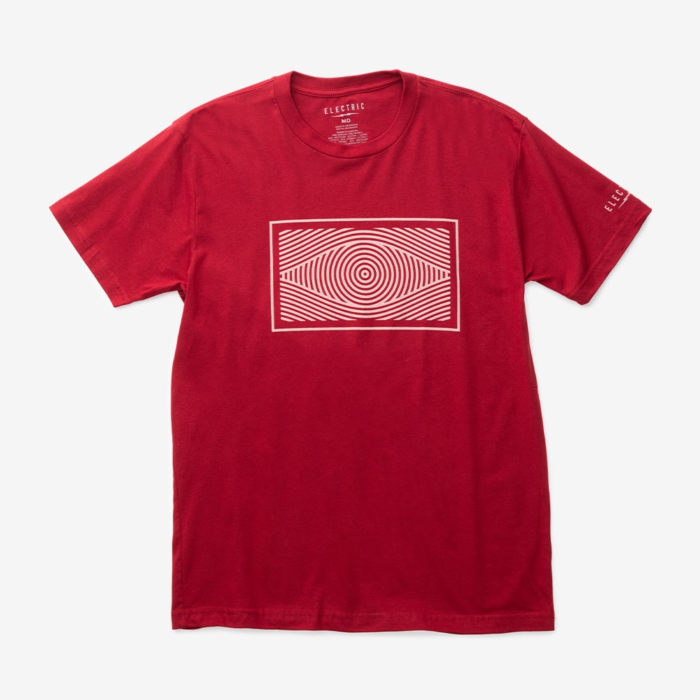 Electric Vision T-shirt cardinal red classic fit medium weight