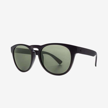 Electric Men's and Women's Sunglasses - Nashville XL - Matte Black / Grey Polarized - Wide Frame Round Sunglasses