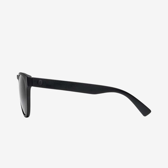 Electric Men's and Women's Sunglasses - Nashville XL - Matte Black / Grey Polarized - Wide Frame Round Sunglasses