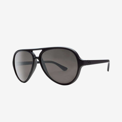 Electric Men's and Women's Sunglasses - Elsinore - Matte Black / Smallilver Polarized - Brow Bar Aviator Sunglasses