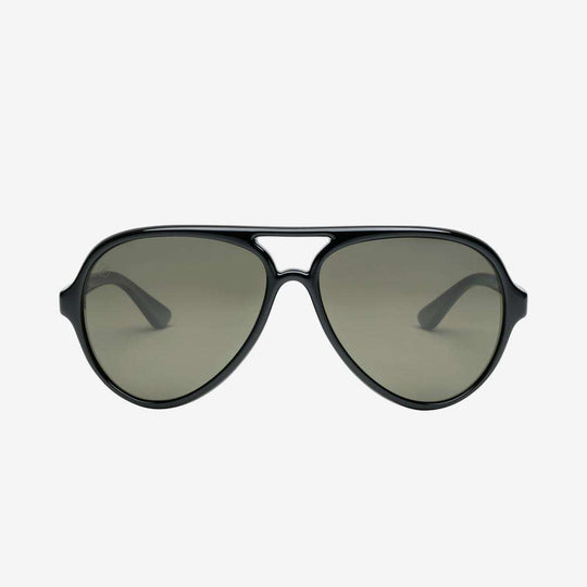 Electric Men's and Women's Sunglasses - Elsinore - Gloss Black / Grey Polarized - Brow Bar Aviator Sunglasses