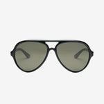 Electric Men's and Women's Sunglasses - Elsinore - Gloss Black / Grey Polarized - Brow Bar Aviator Sunglasses