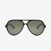 Electric Men's and Women's Sunglasses - Elsinore - Gloss Black / Grey Polarized - Brow Bar Aviator Sunglasses