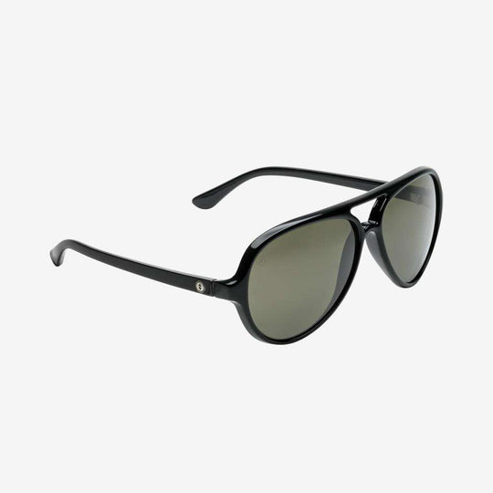 Electric Men's and Women's Sunglasses - Elsinore - Gloss Black / Grey Polarized - Brow Bar Aviator Sunglasses