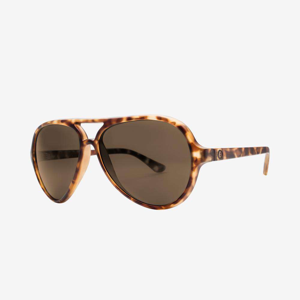 Electric Men's and Women's Sunglasses - Elsinore - Matte Tort / Bronze Polarized - Brow Bar Aviator Sunglasses