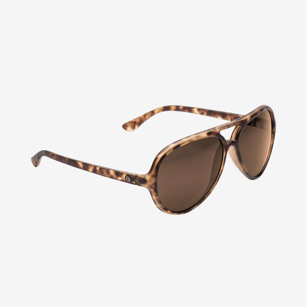 Electric Men's and Women's Sunglasses - Elsinore - Matte Tort / Bronze Polarized - Brow Bar Aviator Sunglasses