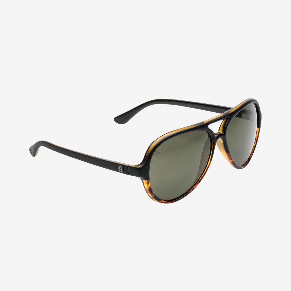 Electric Men's and Women's Sunglasses - Elsinore - Darkside Tort / Grey Polarized - Brow Bar Aviator Sunglasses